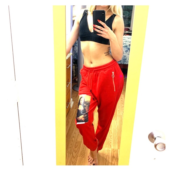 off white mona lisa sweatpants